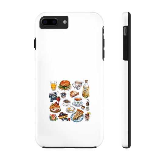 Foodie Tough Phone Case with Gourmet Feast Design