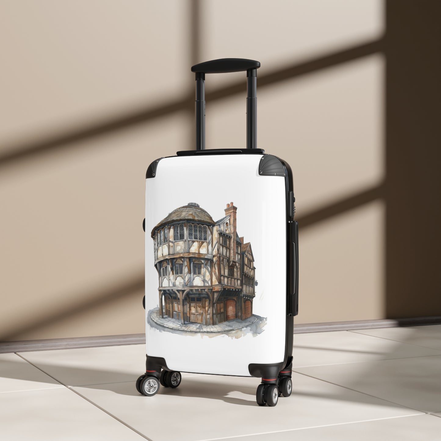 Tudor Pub Illustration Suitcase