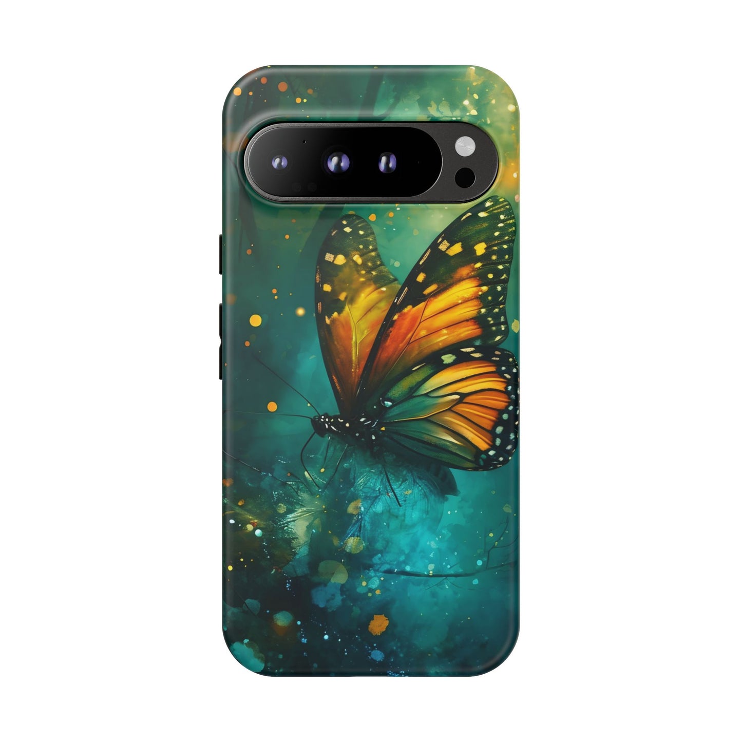 Colorful Butterfly Phone Case, Tough Cases for iPhone and Samsung, Cute Tech Accessories, Nature Lovers Gift, Vibrant Floral Design