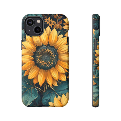 Sunflower Phone Case - Bright Floral Design, Stylish Tough Cover for Sunflower Lovers, Gift for Plant Enthusiasts, Mom Gift, Nature Lovers