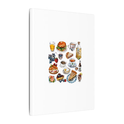 Breakfast Feast Canvas Print, Food Art, Kitchen Decor, Gifting for Food Lovers, Brunch Vibes, Wall Art