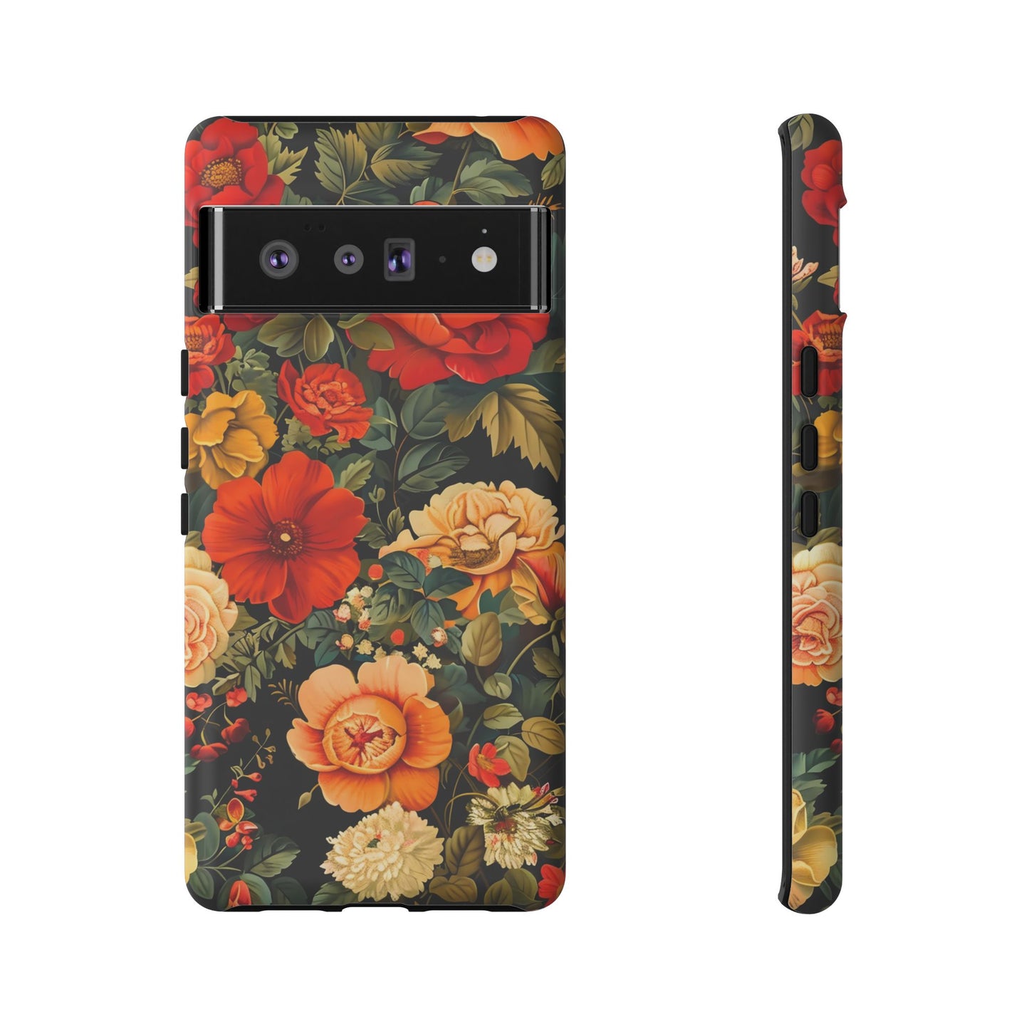 Floral Phone Case, Tough Cases, Decorative Tech Accessories, Gift for Her, Nature Lover Gift, Boho Style Case, Spring Floral Cover