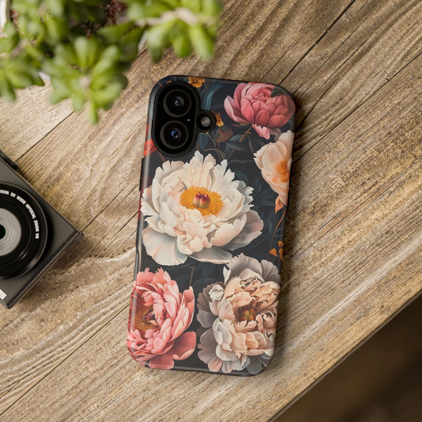 Floral Phone Case, Tough Phone Cover, Flower Design, Unique Gift for Her, Trendy Accessory, Spring Decor