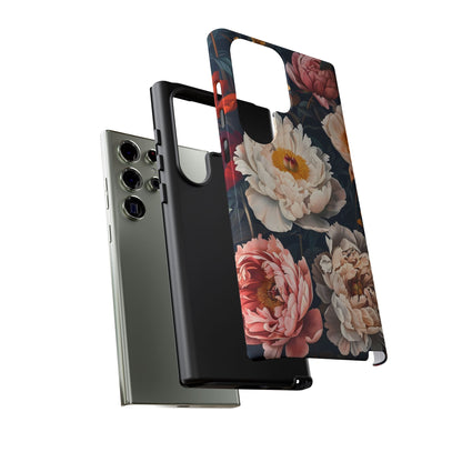 Floral Phone Case, Tough Phone Cover, Flower Design, Unique Gift for Her, Trendy Accessory, Spring Decor