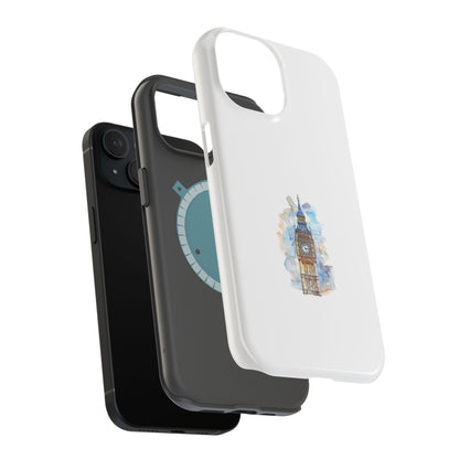 Artistic Magnetic Phone Cases with Iconic Designs, Unique Cell Phone Cover, London Tower Case, Gift for Travelers, Customizable Art Cases