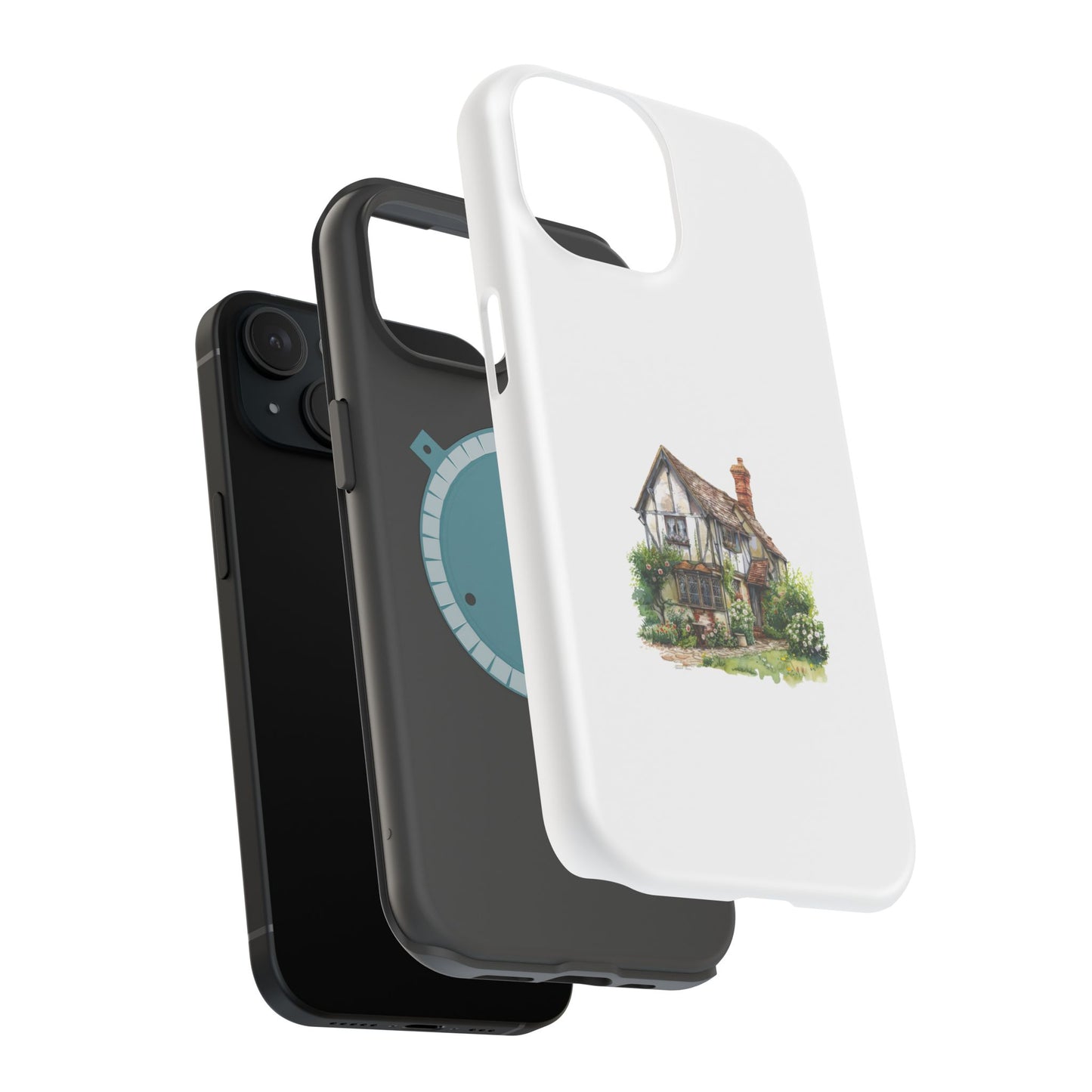 Magnetic Phone Cases, Whimsical Cottage Design, Unique Gift, Phone Accessory, Artful Cases for Nature Lovers, Customized Options