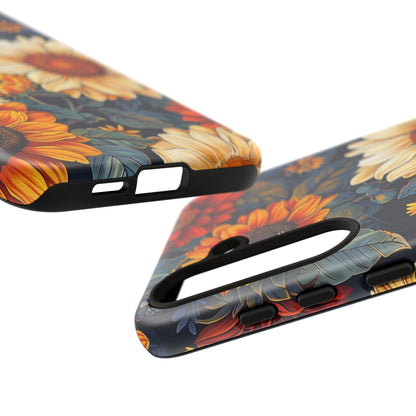 Floral Tough Phone Case | Sunflower Design, iPhone Cover, Protective Case, Gifts for Her, Floral Phone Accessory