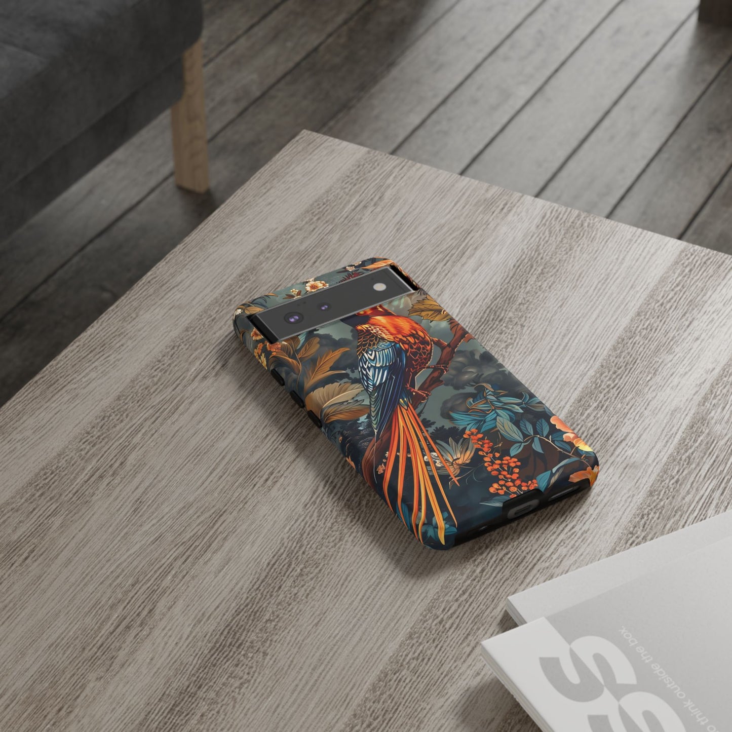 Vibrant Phone Case with Exotic Bird Design, Floral Phone Cover, Tough Case for Nature Lovers, Unique Gift Idea, Phone Accessory, [...]