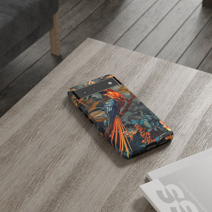 Vibrant Phone Case with Exotic Bird Design, Floral Phone Cover, Tough Case for Nature Lovers, Unique Gift Idea, Phone Accessory, [...]
