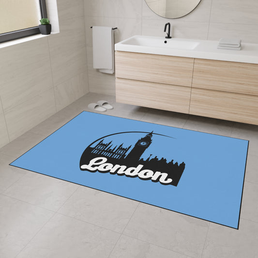 London Skyline Heavy Duty Floor Mat, Home Decor, Rug, Kitchen Mat, Entryway Welcome Mat, Gift for Travelers