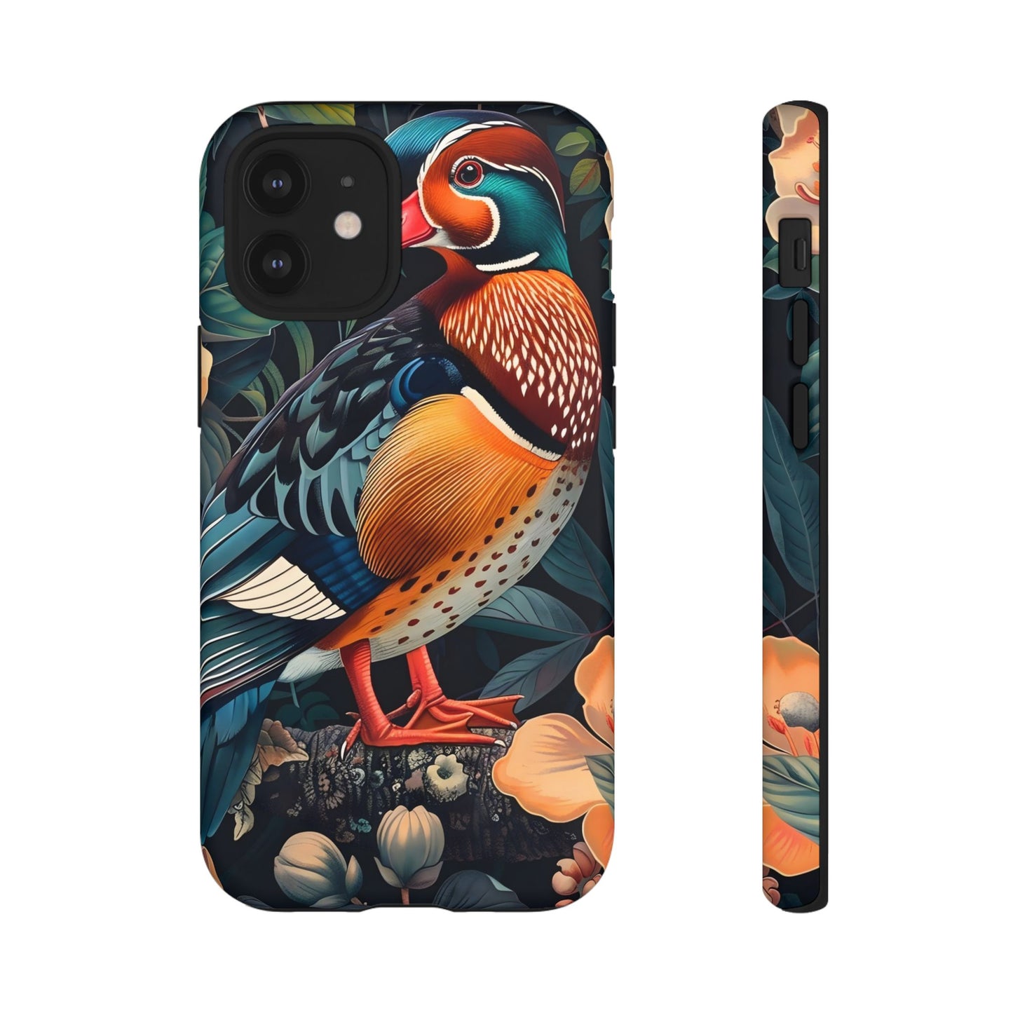 Vibrant Phone Case with Artistic Bird Design, Nature Lover Gift, Wildlife Enthusiast Accessory, Floral Tech Case, Unique Mobile Cover