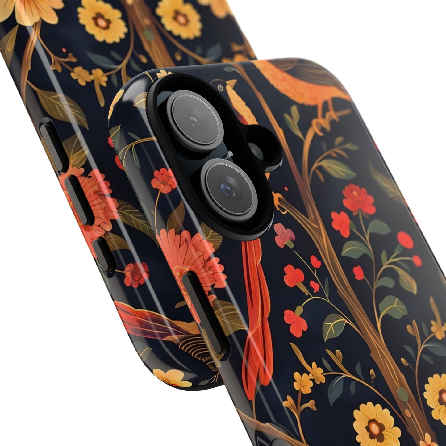Floral Phone Case, Tough Cases, Flower Pattern, Phone Accessory, Gift for Her, Stylish Tech Cover, Nature Lover's Gift