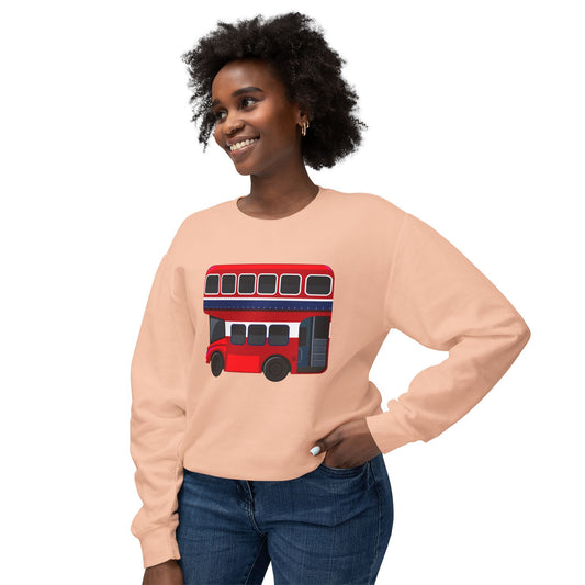 Unisex Lightweight Crewneck Sweatshirt - The Red Bus of London