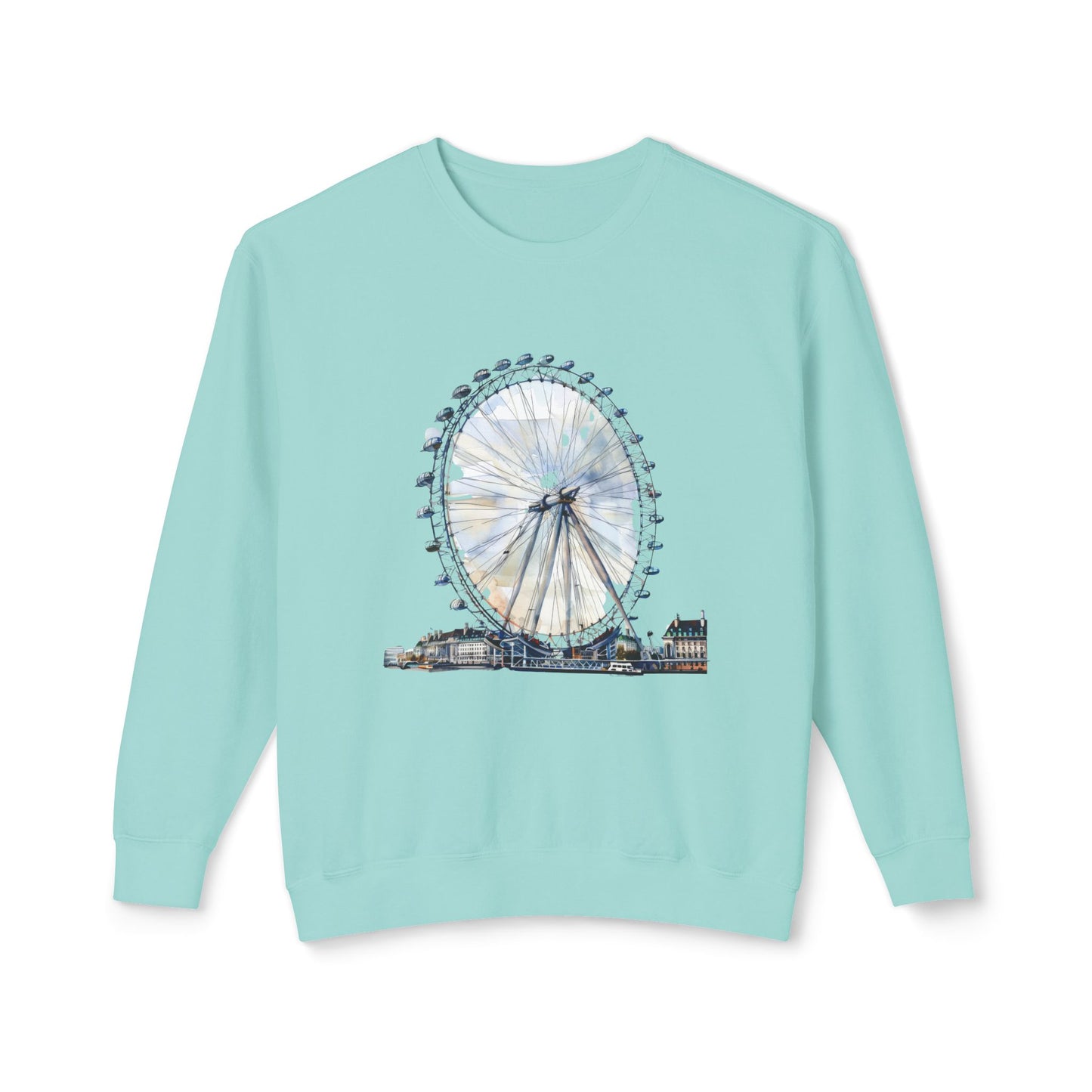 Unisex Lightweight Crewneck Sweatshirt - Iconic London Eye
