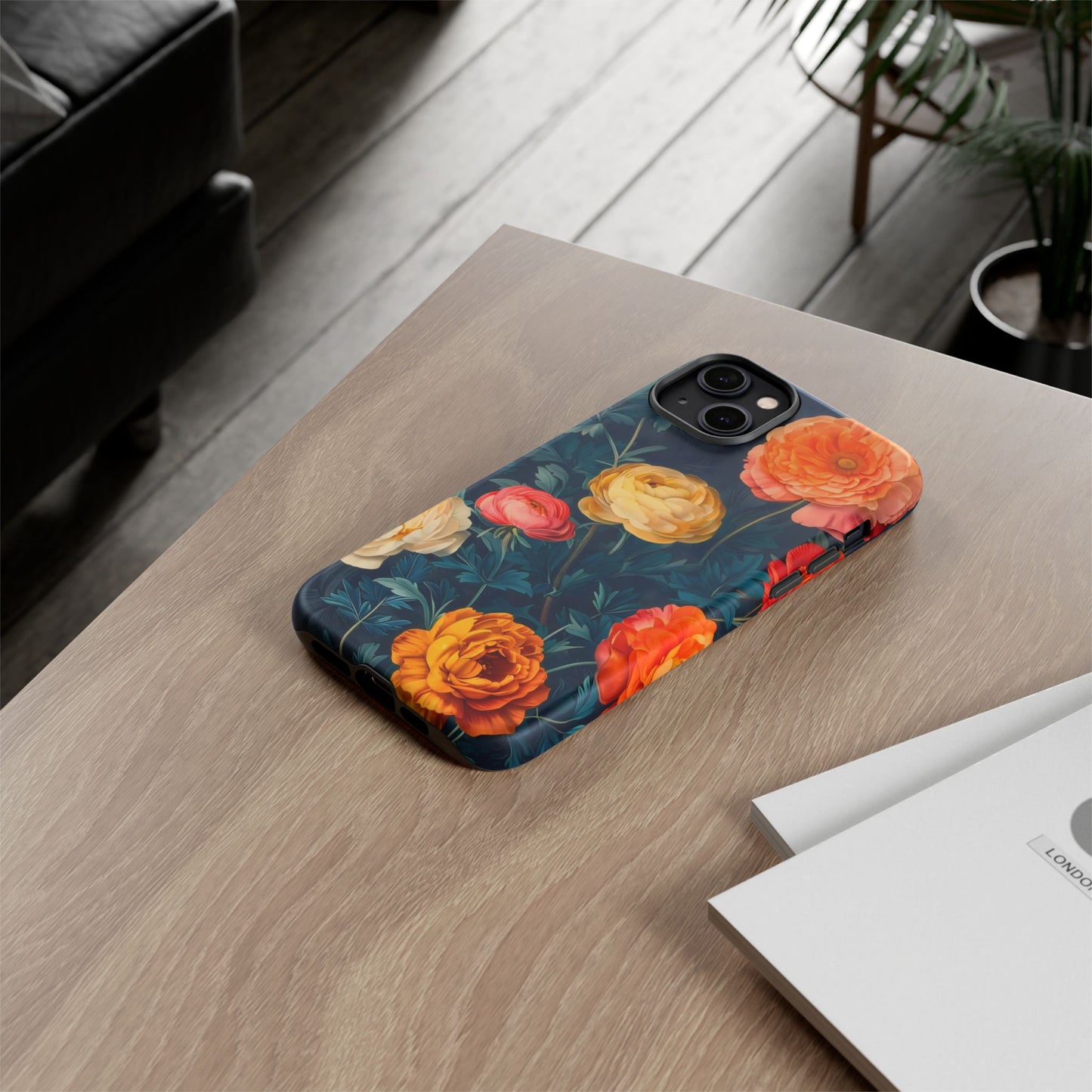Floral Phone Case - Tough Cases, Stylish Protection, Gift for Flower Lovers, Customizable Cover, Floral Design Mobile Accessory