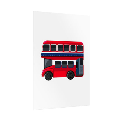 Red Double Decker Bus Rolled Posters