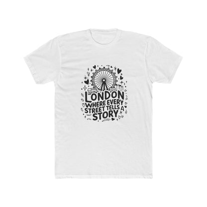 London's Story Telling Streets Cool Unisex Cotton Crew Tee
