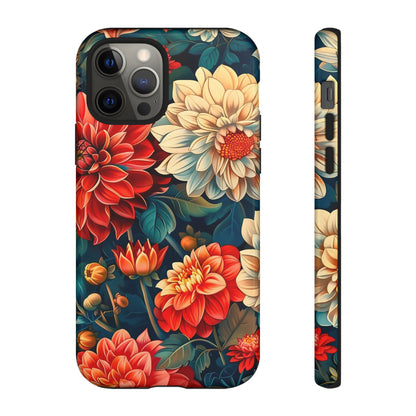 Floral Phone Case - Vibrant Tough Cases, Stylish Floral Cell Phone Cover, Gift for Her, Trendy Phone Accessory, Flower Design
