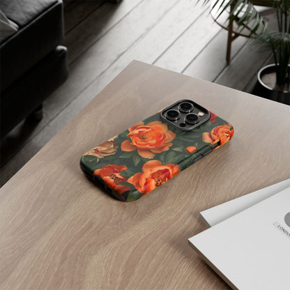 Stylish Floral Phone Case, Tough Cases, Floral Phone Cover, Gift for Her, Spring Accessories, Mother's Day, Phone Protection