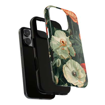 Floral Phone Case - Tough Cases, Botanical Design, Gift for Friends, Trendy Mobile Cover, Personalized Phone Accessory