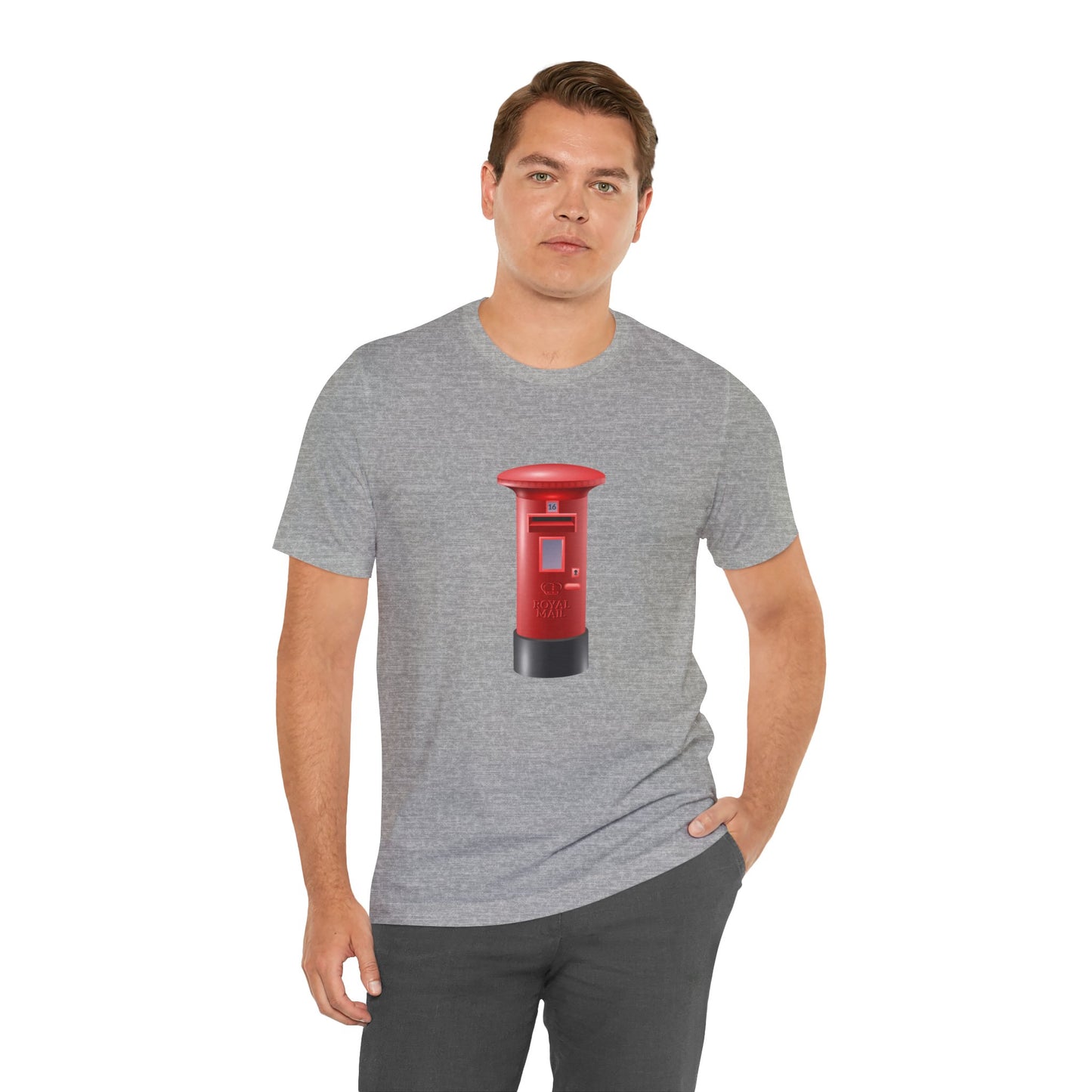 Unisex Jersey Short Sleeve Tee - Classic UK Royal Mailbox Design