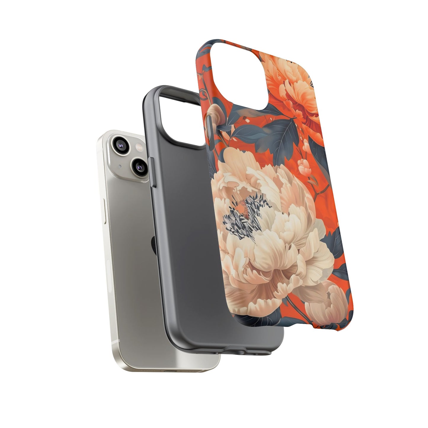 Floral Tough Case, Durable Floral Phone Case, Stylish Protection Case, Gift for Her, Spring Accessories, Mother’s Day Gift