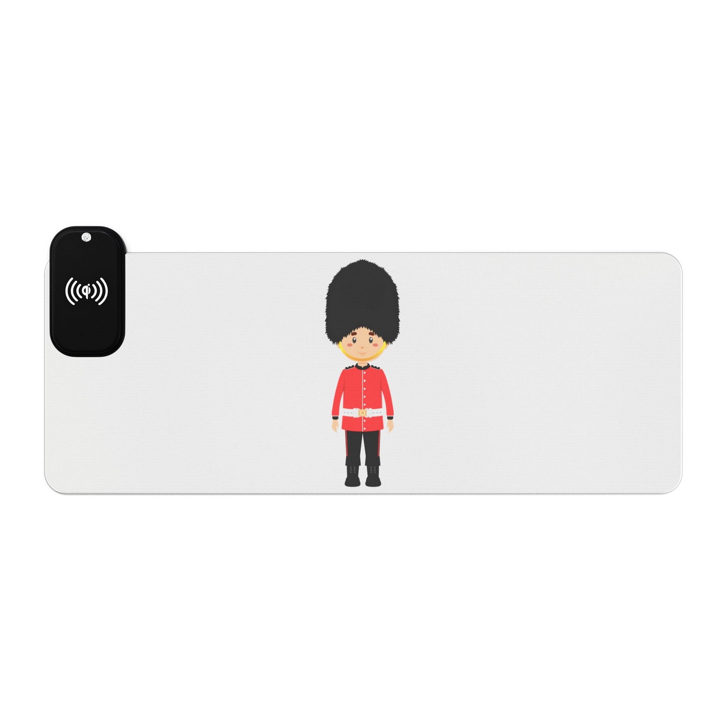 Royal Guard Girl - LED Gaming Mouse Pad with Wireless Charging - Stylish Desk Accessory, Perfect for Gamers, Office Work, Gift for Holidays