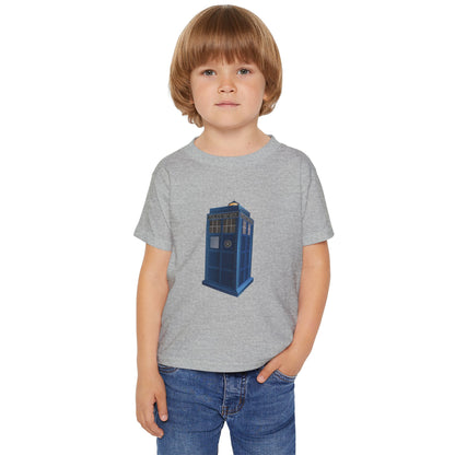 Whimsical TARDIS Toddler T-Shirt - Perfect for Little Whovians!
