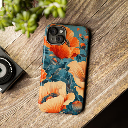 Floral Phone Case, Tough Cases for Protection and Style, Spring Aesthetic, Gift for Her, Phone Accessory for Nature Lovers