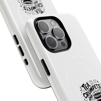 Magnetic Phone Case - Tea, Crumpets, and London Adventures, Unique Gift for Travelers, Phone Accessory, Fun Case for iPhone