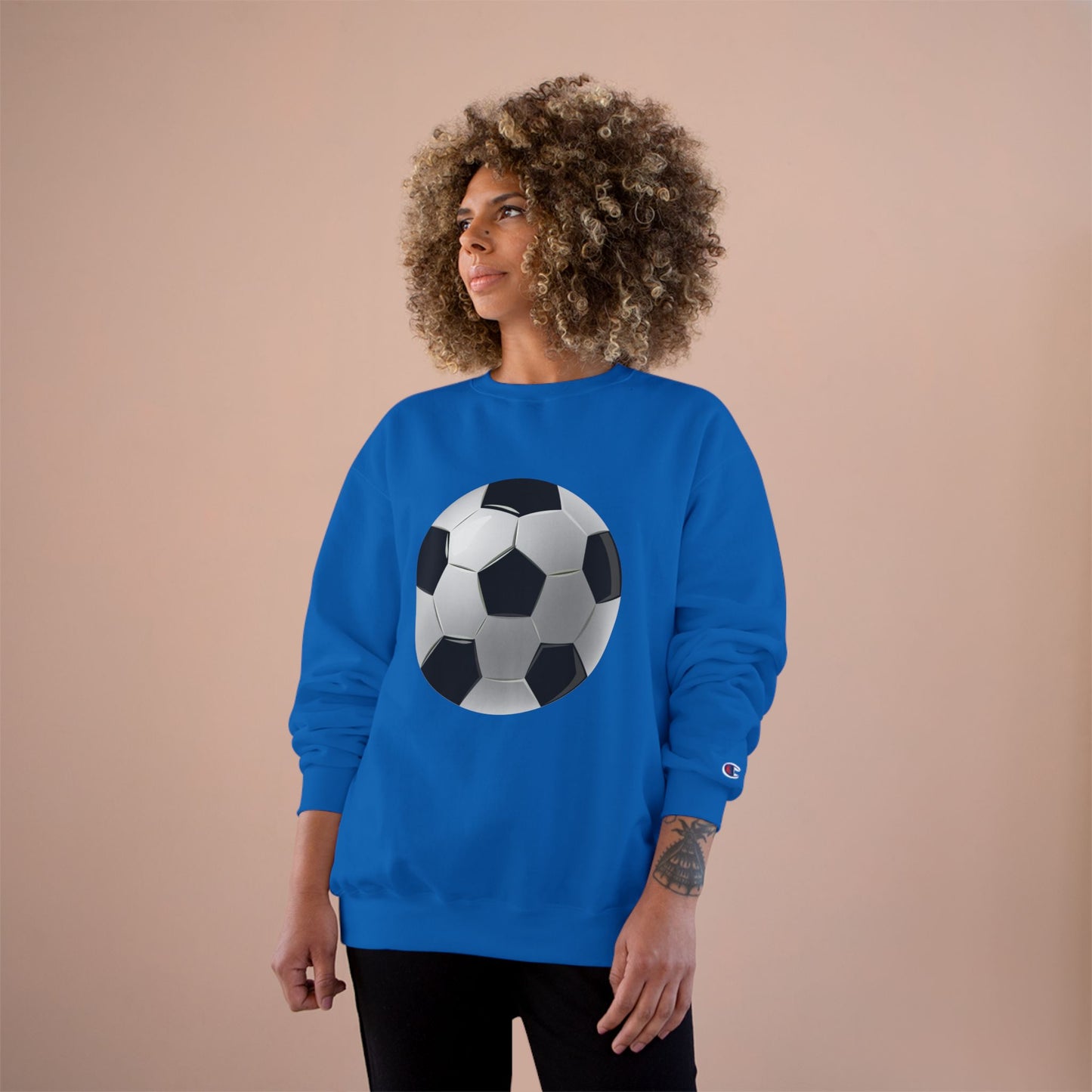 Champion Sweatshirt - Dynamic Football Design - Sports Passion and Energy