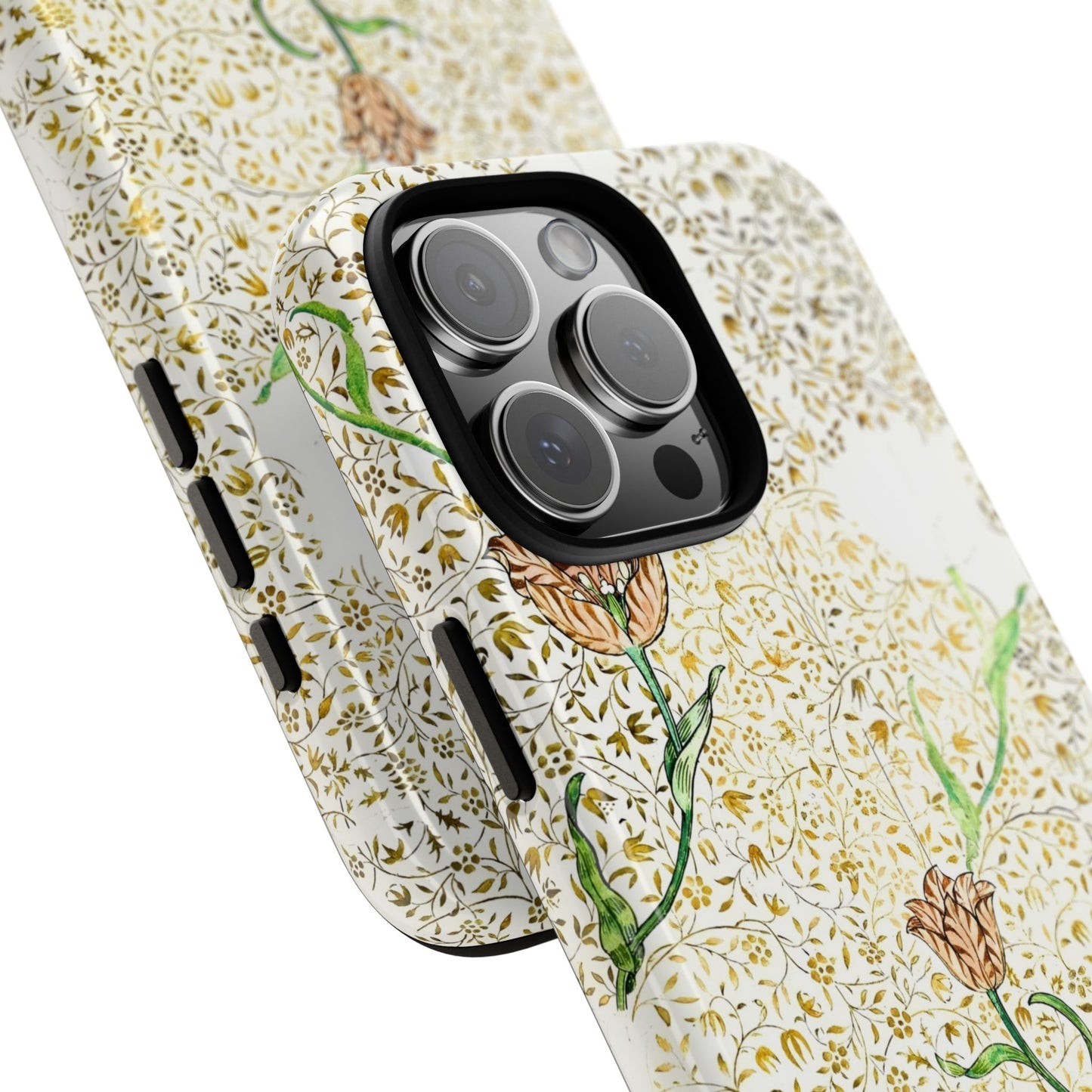 Elegant Floral Phone Case, Tough Cases for iPhone, Stylish Smartphone Cover, Protection with Floral Art, Unique Gift for Her