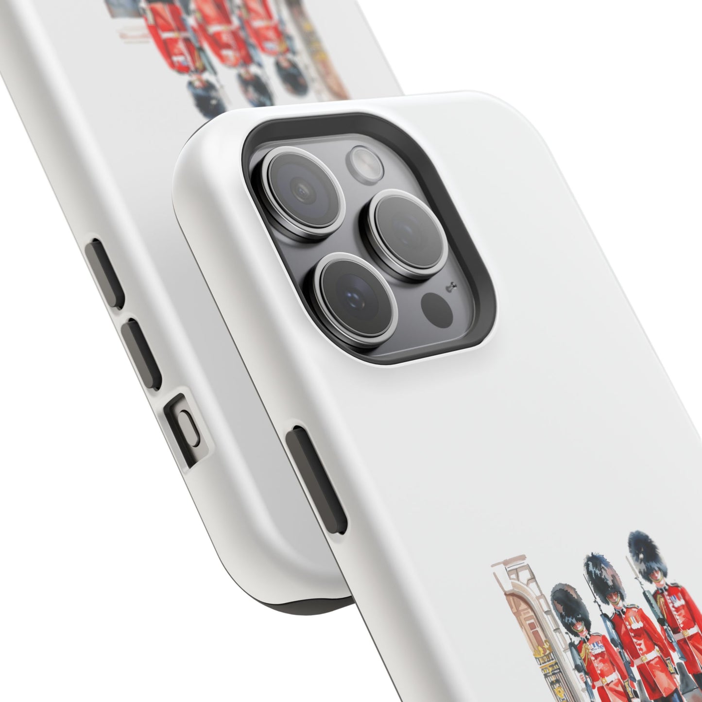Stylish Magnetic Phone Case with Guards Design, Fun Phone Cover, Unique Gifts for Tech Lovers, Elegant Protection for All Phones
