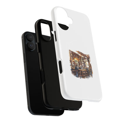 Artistic Tough Magnetic Phone Case for Secure Style, Protective Cover, Customizable Gift, Unique Accessories, Everyday Use