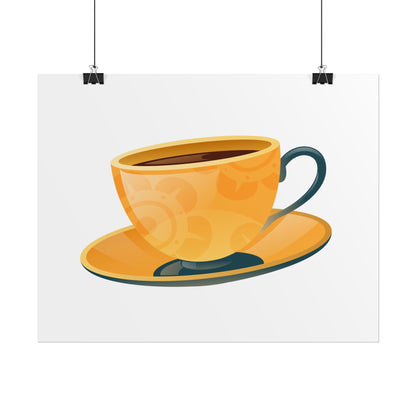 Coffee Lovers Rolled Posters, Cute Coffee Art, Kitchen Decor, Coffee Shop Print, Gift for Coffee Enthusiasts
