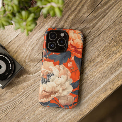 Floral Tough Case, Durable Floral Phone Case, Stylish Protection Case, Gift for Her, Spring Accessories, Mother’s Day Gift