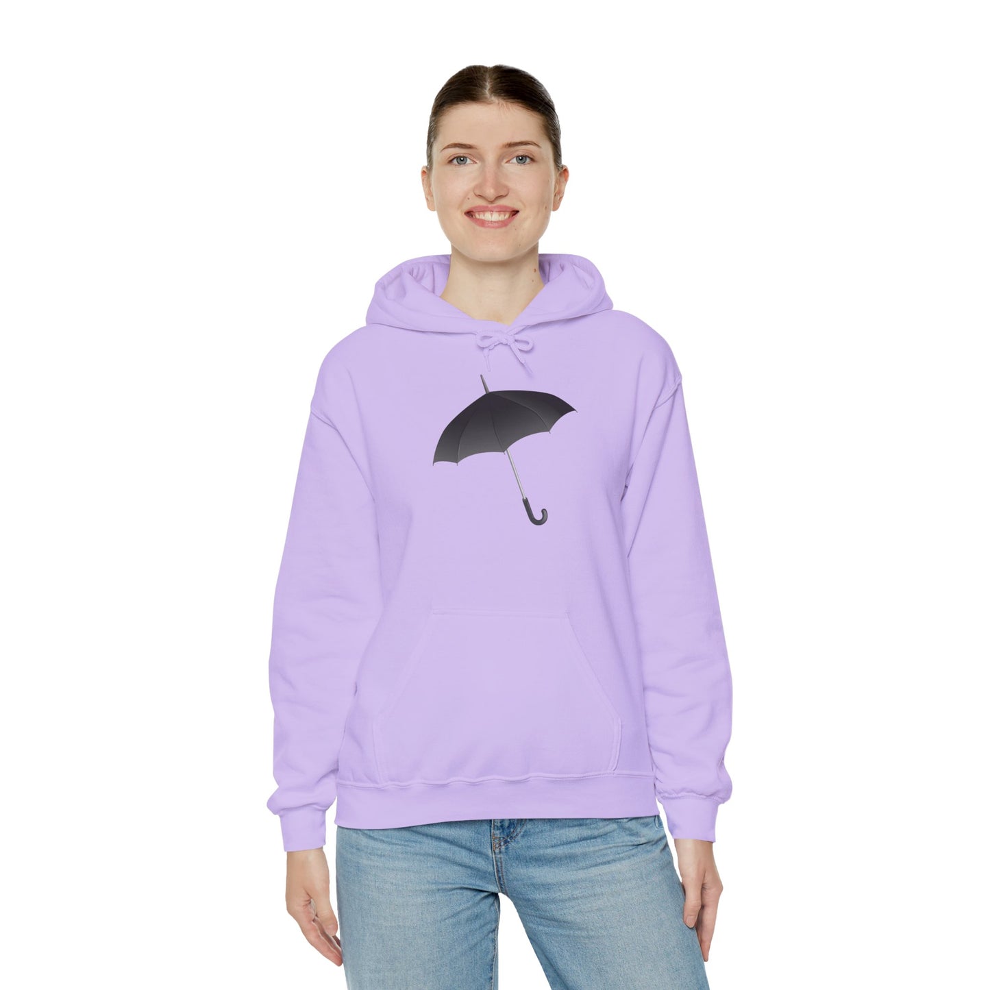 Unisex Heavy Blend™ Hooded Sweatshirt - Regal Royal Umbrella - Elegant and Majestic