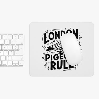 London Pigeon Mouse Pad - Fun Office Decor, Gift for Bird Lovers, Unique Desk Accessory, Home Office Essentials, Cute Animal Merchandise