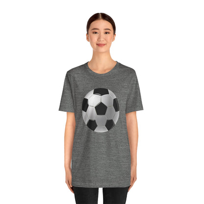 Unisex Jersey Short Sleeve Tee - Dynamic Football Design - Sports Passion and Energy