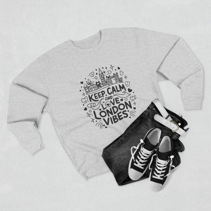 Unisex Crewneck Sweatshirt - Keep Calm and Love London Vibes