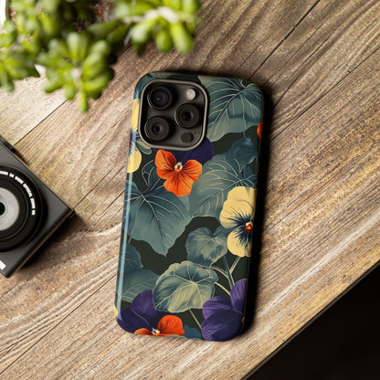 Tough Cases Floral iPhone Case, Tough Phone Cover, Stylish Floral Design, Gift for Her, Summer Vibe, Durable Protective Case