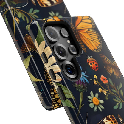 Nature-Inspired Phone Case | Floral Butterfly Design, Tough Phone Cover, Gift for Nature Lovers, Cute Butterfly Case, Home Decor