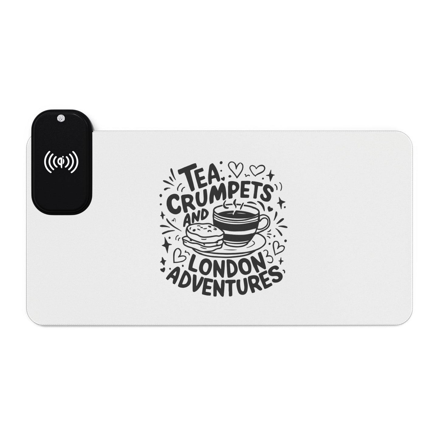 London's Exciting Adventures - LED Gaming Mouse Pad, Wireless Charging