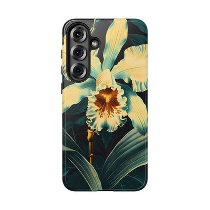 Floral Phone Case - Tough Cases with Orchid Design, Durable Smartphone Cover for Nature Lovers, Floral Gift for Her, Botanical [...]