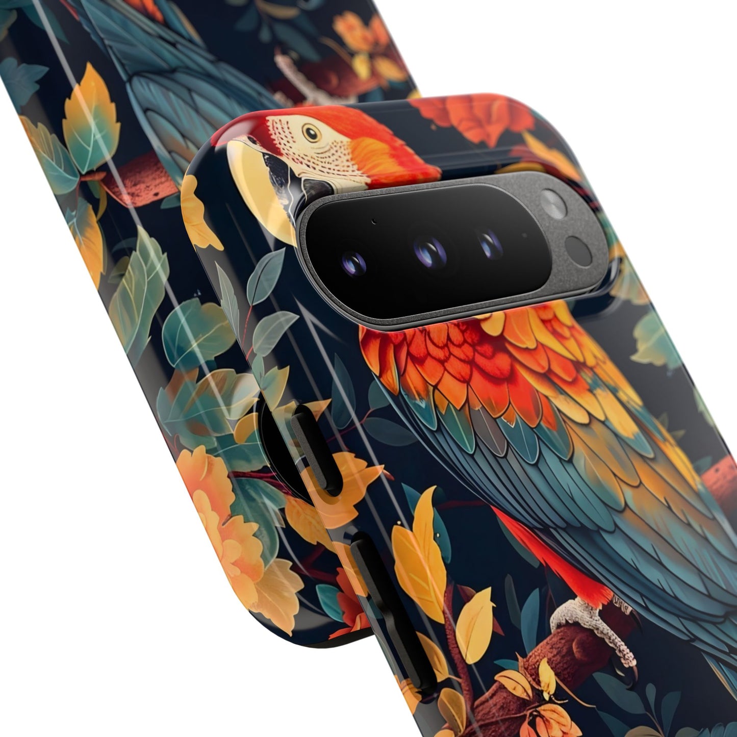 Vibrant Parrot Phone Case - Tough, Stylish, Nature-Inspired, Tropical, Wildlife, Perfect Gift, Summer Vibes
