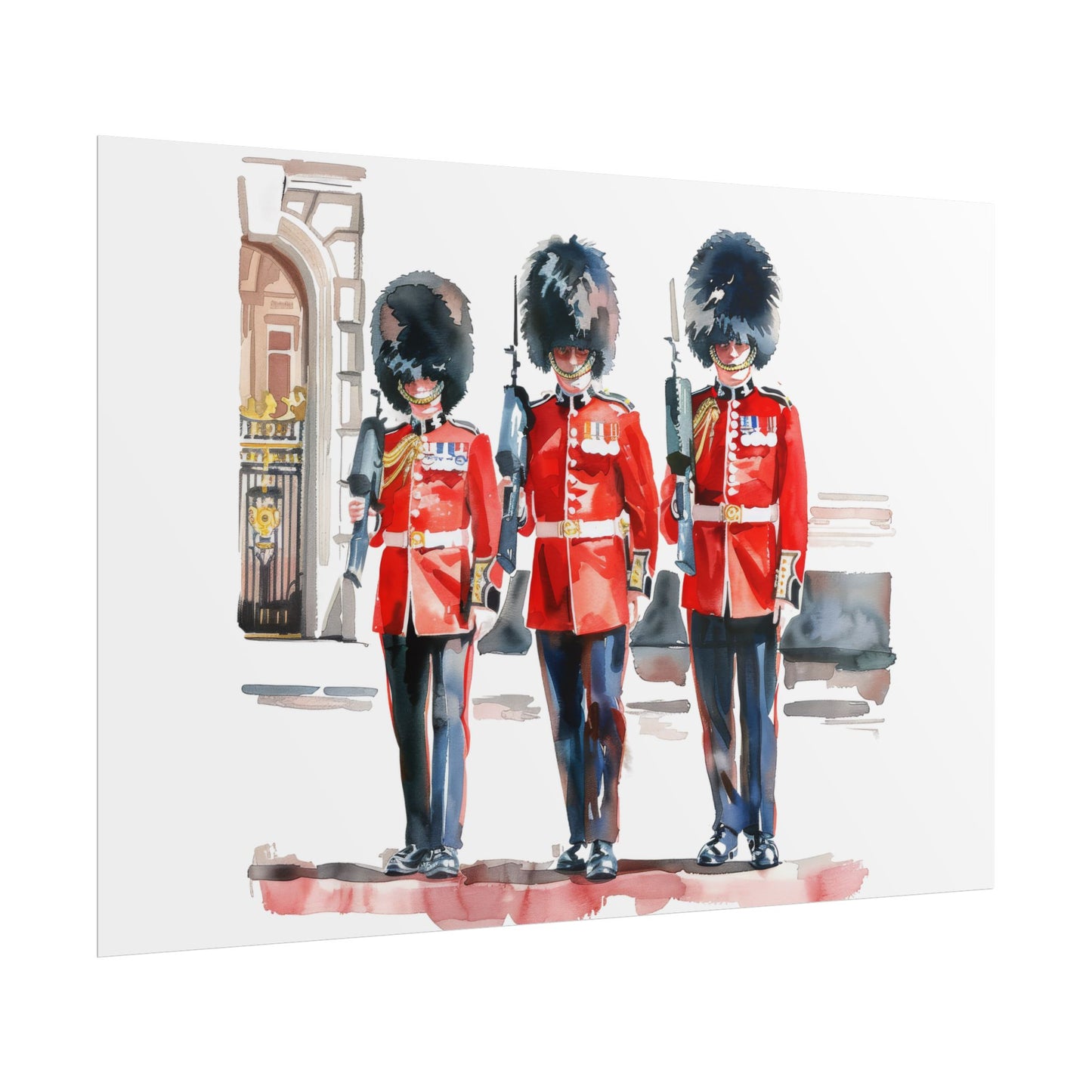 London Guard Roll-Up Posters, British Soldier Art Prints, Home Decor, Travel Gifts, Wall Art for Various Occasions