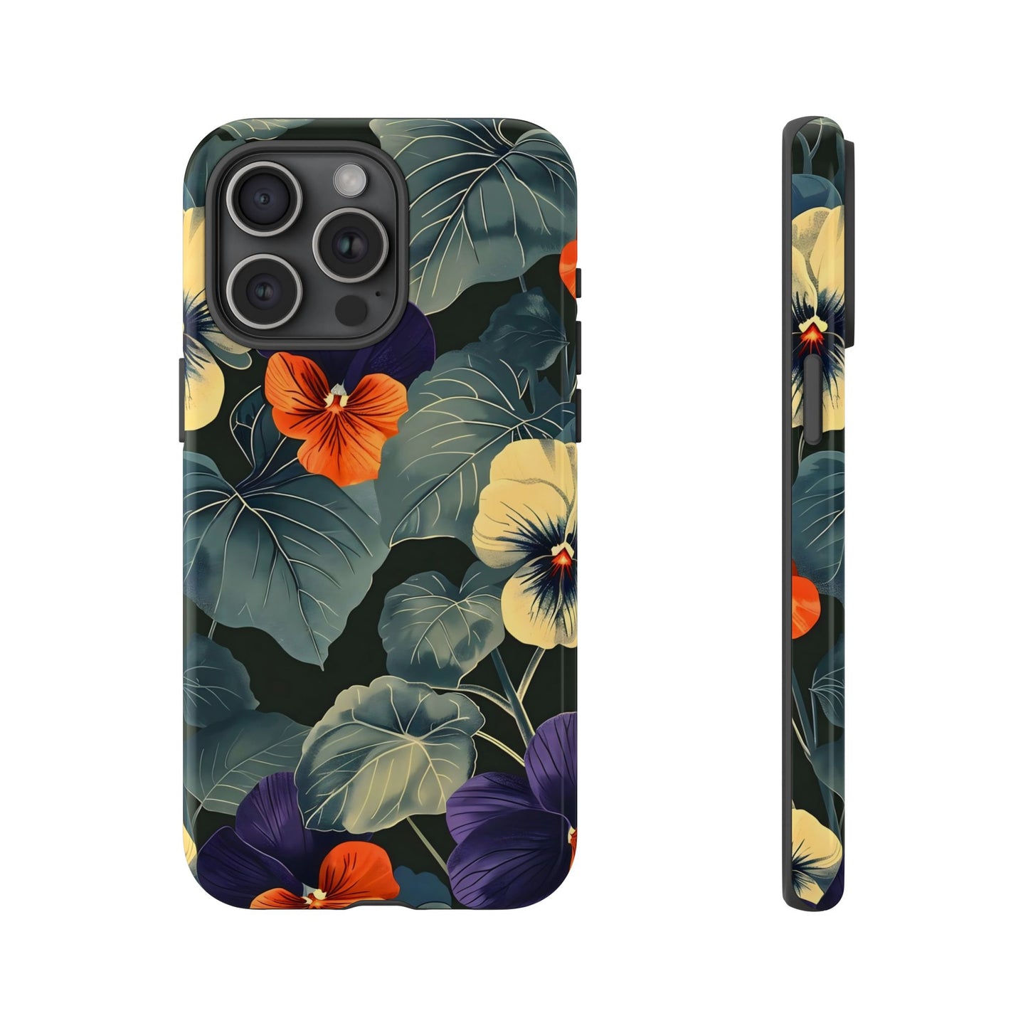 Tough Cases Floral iPhone Case, Tough Phone Cover, Stylish Floral Design, Gift for Her, Summer Vibe, Durable Protective Case