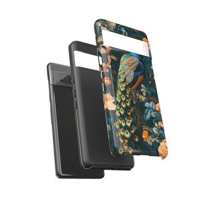 Peacock Phone Case - Elegant Floral Design, Tough Case for Protection, Unique Gift for Nature Lovers, Stylish Accessory, Eco-Friendly