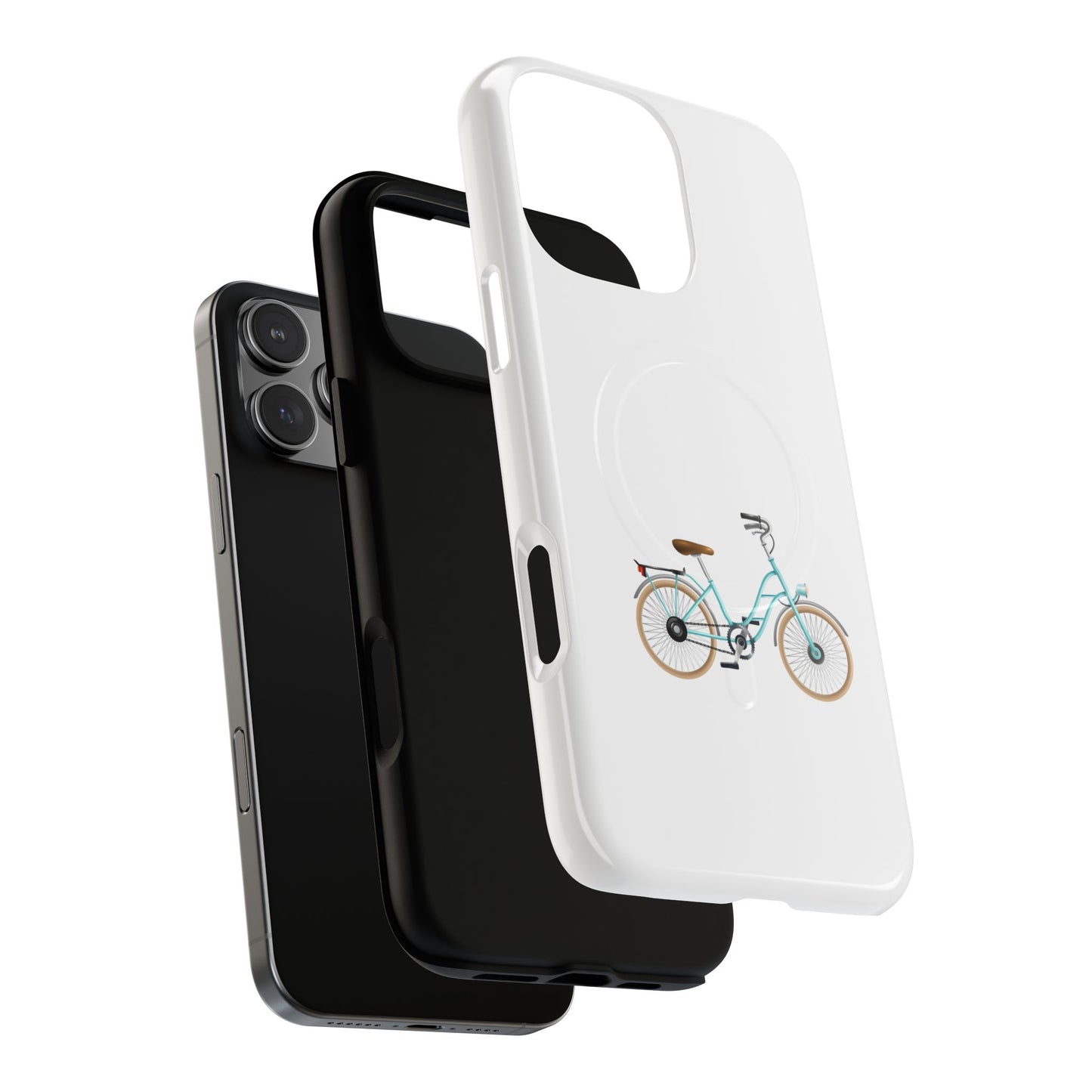 Tough Magnetic Phone Cases, Stylish Bicycle Design, Durable Protection, Perfect Gift for Cyclists, Trendy Tech Accessory