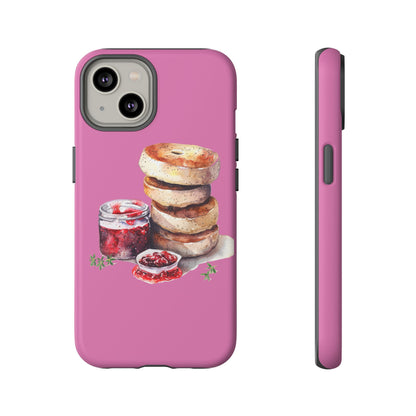 Cute Bagel Phone Case, Tough Cases for Food Lovers, Unique Gifts for Foodies, Phone Accessories for Breakfast Lovers, Fun and Stylish Cases
